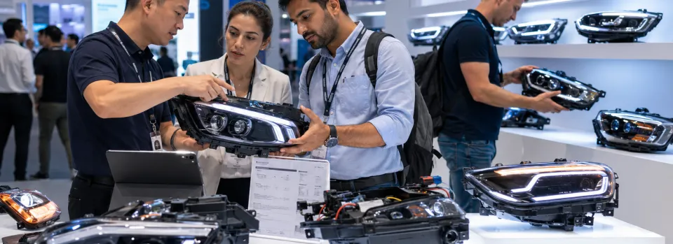 How to Source Auto Headlight Suppliers at China Trade Shows