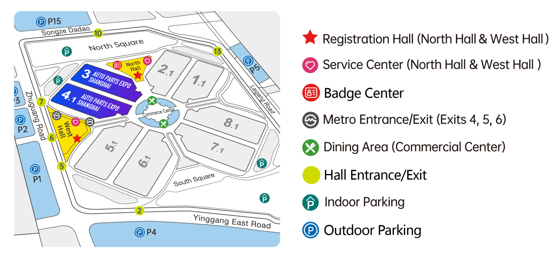 APES 2026 venue floor plan — National Exhibition and Convention Center (NECC), Shanghai